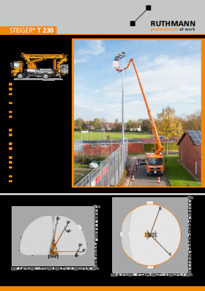 Plataformas telescópicas sobre camión Ruthmann STEIGER T 230 XS