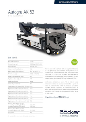 Grúas telesc. montadas sobre camión Böcker AK 52