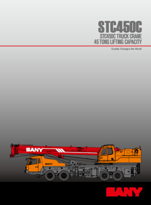 Grúas telesc. montadas sobre camión Sany STC450C