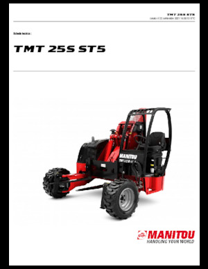 Carretillas elevadoras de arrastre telescópicas Manitou TMT 25 S