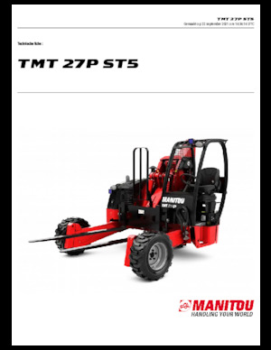 Carretillas elevadoras de arrastre telescópicas Manitou TMT 27 P
