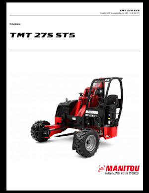 Carretillas elevadoras de arrastre telescópicas Manitou TMT 27 S