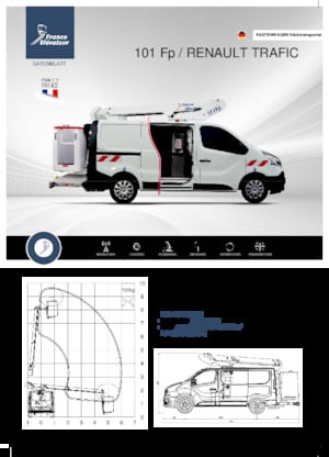 Plataformas telescópicas sobre camión France Elévateur 101 Fp