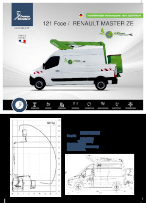 Plataformas telescópicas sobre camión France Elévateur 121 Fcce