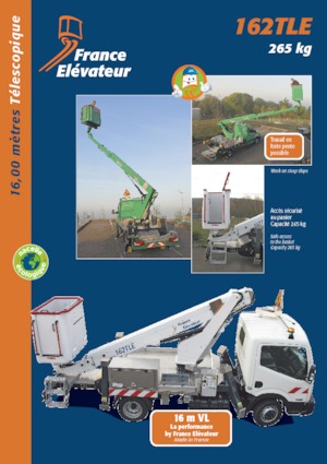 Plataformas telescópicas sobre camión France Elévateur 162 TLE