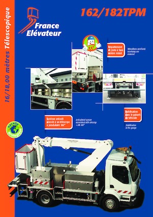 Plataformas telescópicas sobre camión France Elévateur 162 TPM