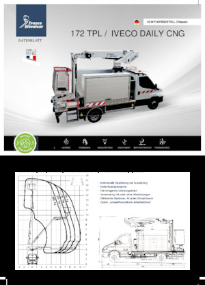 Plataformas telescópicas sobre camión France Elévateur 172 TPL CNG