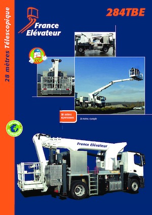 Plataformas telescópicas sobre camión France Elévateur 284 TBE