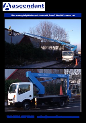 Plataformas telescópicas sobre camión Ascendant A18-13TJ