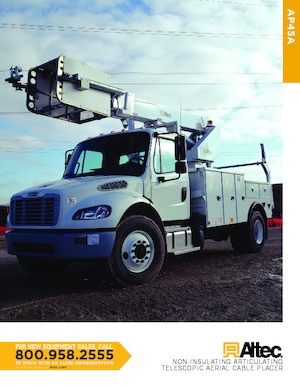 Plataformas telescópicas sobre camión Altec AP45A Dual