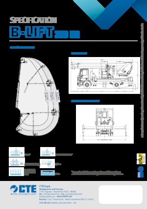 Plataformas telescópicas sobre camión CTE B-Lift 390 HR