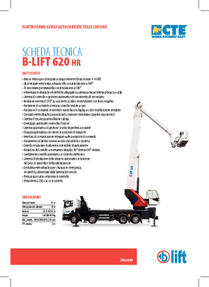 Plataformas telescópicas sobre camión CTE B-Lift 620 HR