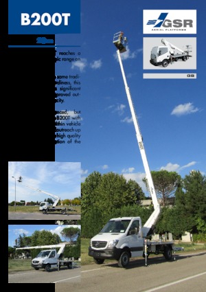 Plataformas telescópicas sobre camión GSR B200T Comfort X