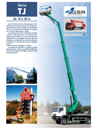 Plataformas telescópicas sobre camión GSR E260TJ Comfort