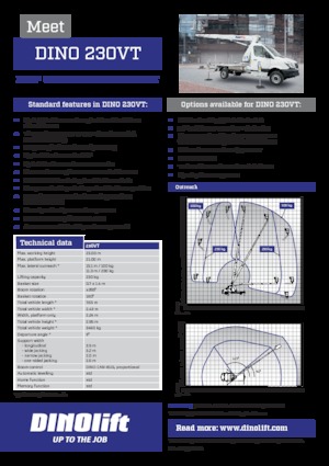 Plataformas telescópicas remolcables Dino Lift Dino 230VT