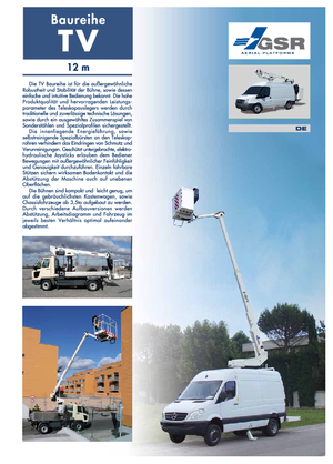 Plataformas telescópicas sobre camión GSR E120TV Basic