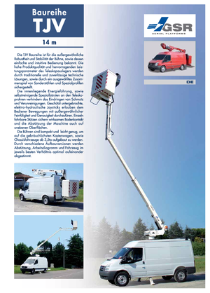 Plataformas telescópicas sobre camión GSR E140TJV Basic