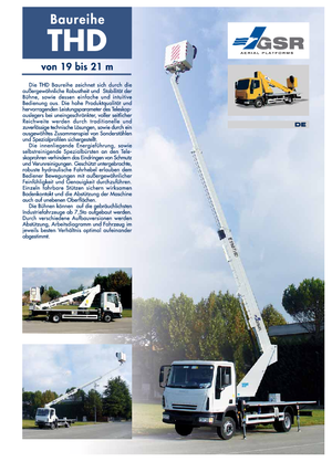 Plataformas telescópicas sobre camión GSR E190T Compact 
