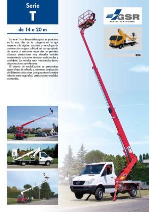 Plataformas telescópicas sobre camión GSR E200T Comfort X