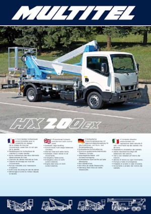 Plataformas elevadoras articuladas remolcables Multitel HX 200 EX