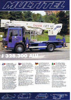 Plataformas telescópicas sobre camión Pagliero J 328.200 Alu