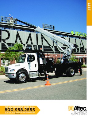 Plataformas telescópicas sobre camión Altec LS87