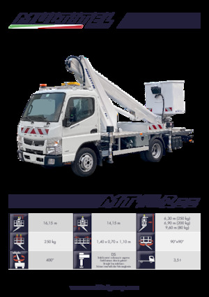 Plataformas telescópicas sobre camión Multitel MT 162 DS