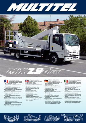 Plataformas elevadoras articuladas remolcables Multitel MX 290 EX
