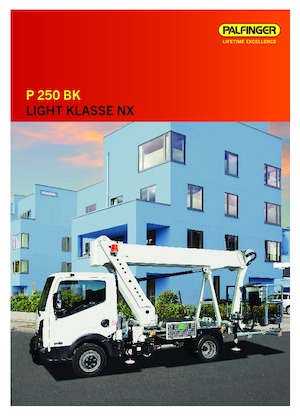 Plataformas telescópicas sobre camión Palfinger P 250 BK