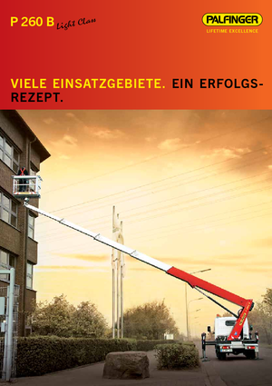 Plataformas telescópicas sobre camión Palfinger P260B