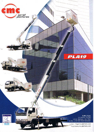 Plataformas telescópicas sobre camión CMC PLA 19
