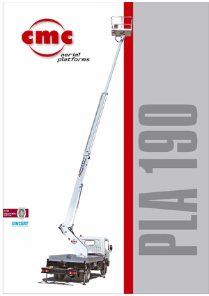 Plataformas telescópicas sobre camión CMC PLA190