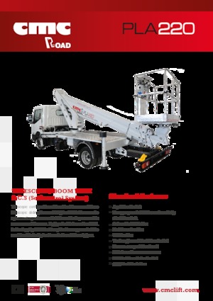 Plataformas telescópicas sobre camión CMC PLA220