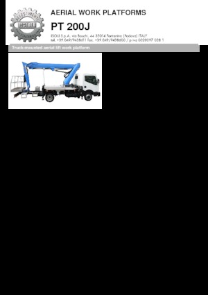 Plataformas telescópicas sobre camión ISOLI PT200J