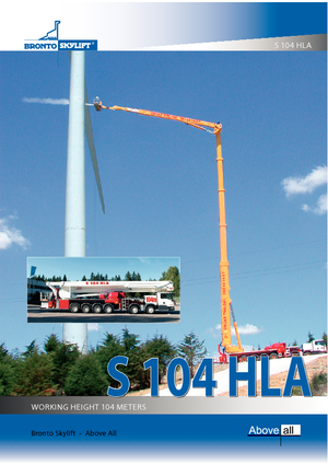 Plataformas telescópicas sobre camión Bronto Skylift S 104 HLA