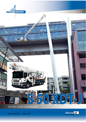 Plataformas telescópicas sobre camión Bronto Skylift S 50 XDTJ