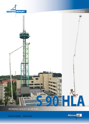 Plataformas telescópicas sobre camión Bronto Skylift S 90 HLA
