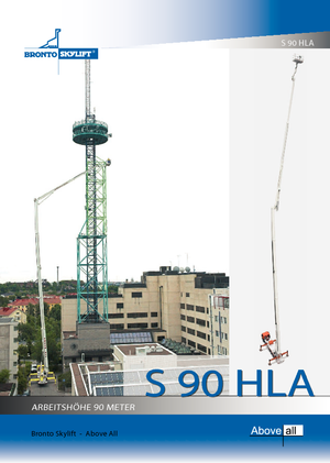 Plataformas telescópicas sobre camión Bronto Skylift S 90 HLA