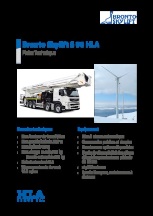 Plataformas telescópicas sobre camión Bronto Skylift S 90 HLA