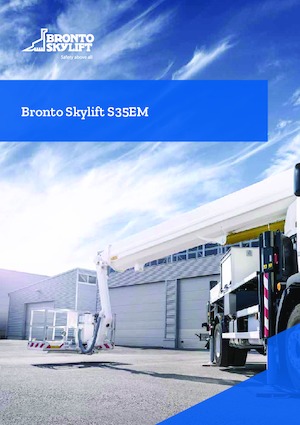 Plataformas telescópicas sobre camión Bronto Skylift S35EM