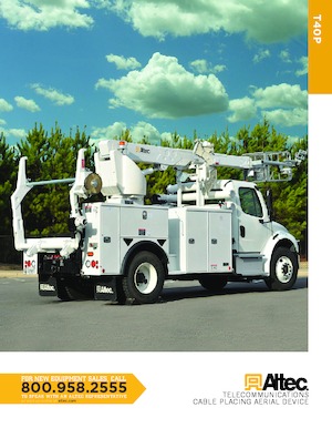 Plataformas telescópicas sobre camión Altec T40P