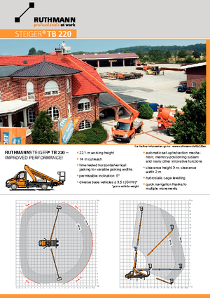 Plataformas telescópicas sobre camión Ruthmann TB 220 V3