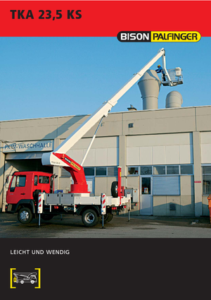 Plataformas telescópicas sobre camión Bison-Palfinger TKA 23,5 KS