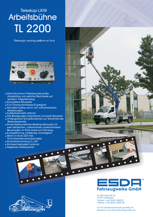 Plataformas telescópicas sobre camión Esda TL 2200