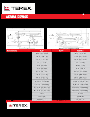 Plataformas telescópicas sobre camión Terex TL80