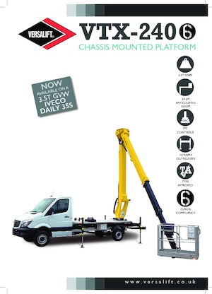 Plataformas telescópicas sobre camión Versalift VTX-240 
