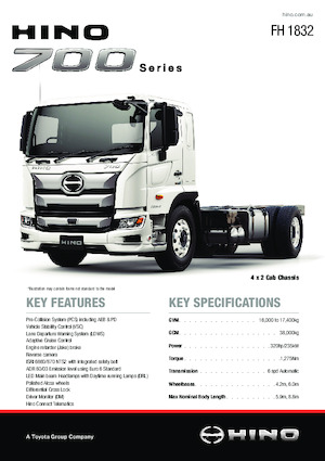 Tractoras Hino 700 FH 1832 4x2