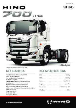 Tractoras Hino 700 SH 1845 4x2