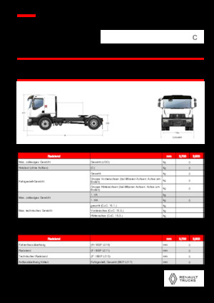 Tractoras Renault C CAB2300 460 4X2 T E6