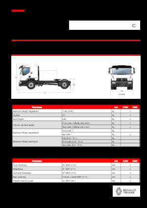 Tractoras Renault C CAB2300 460 4X2 T E6